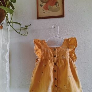Yellow Button-Up Blouse